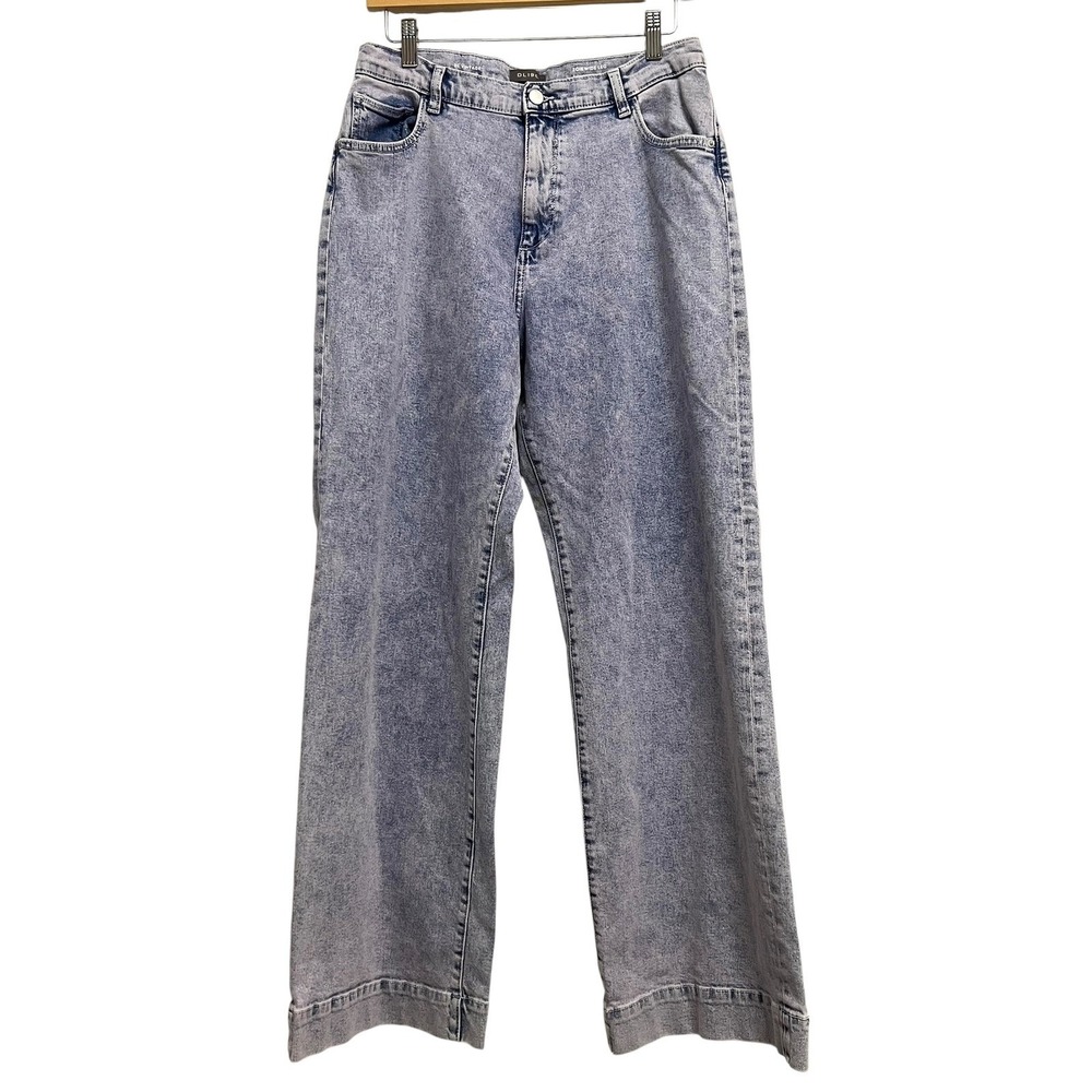 DL1961 Zoie Wide Leg Jeans Womens 30 Relaxed Vintage Purple Acid Wash 90's Retro